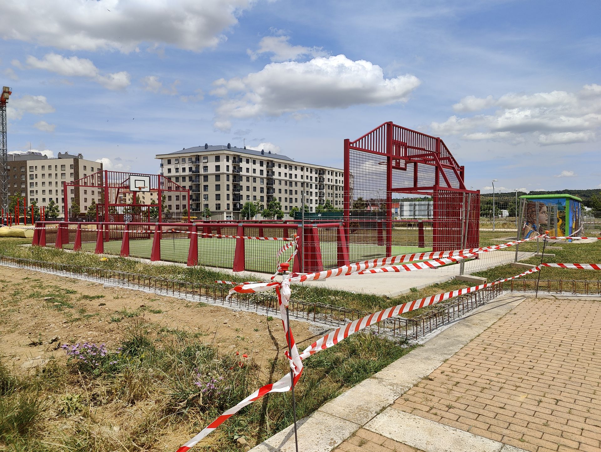 Obras en el parque de la Participación Ciudadana de León