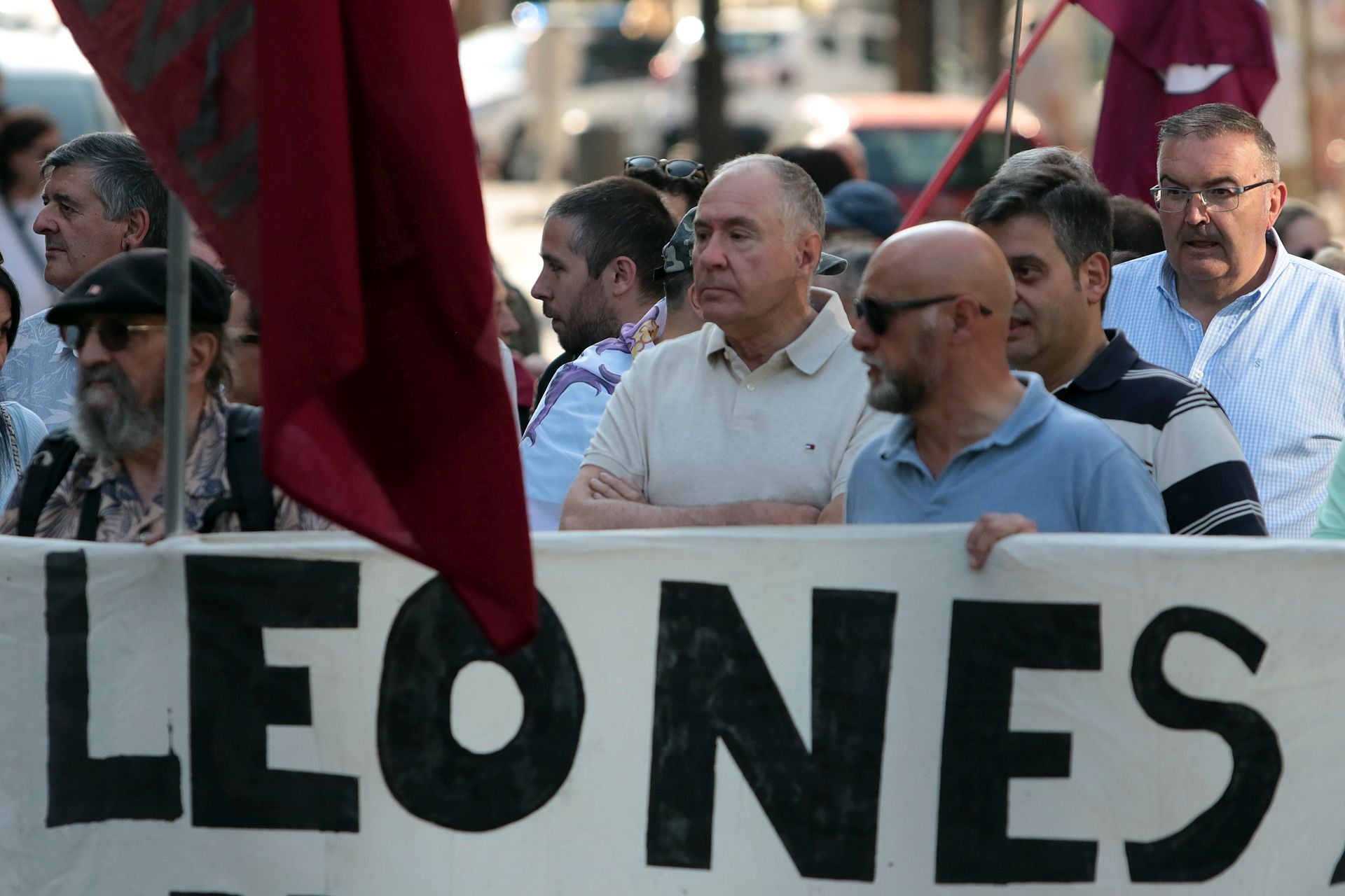 Las imágenes de la manifestación contra el cierre de Azucarera en León