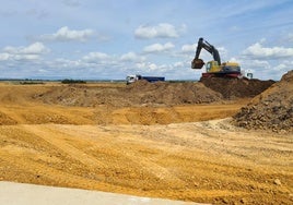 Obras de ampliación en el Polígono industrial de Villadangos.