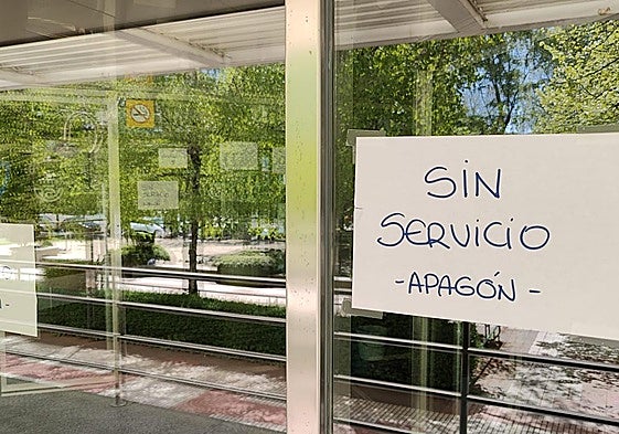 Imagen de archivo del apagón en una empresa de León.