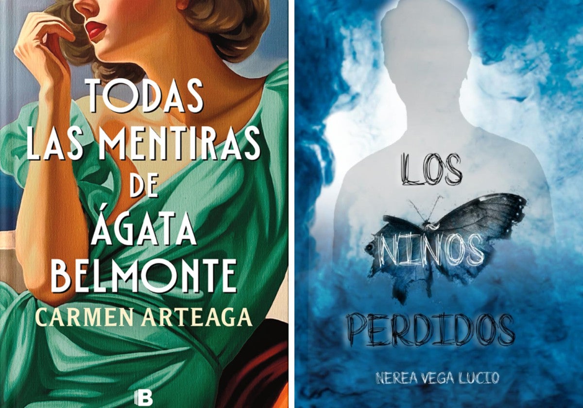Las portadas de los libros de Carmen Arteaga y Nerea Vega Lucio.