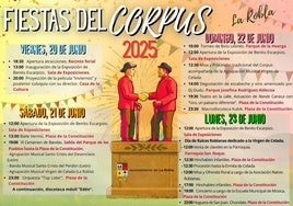 Cartel de las fiestas del Corpus de La Robla