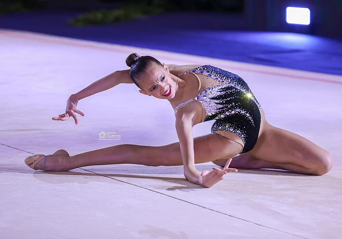 La gimnasta leonesa Marta Pérez.