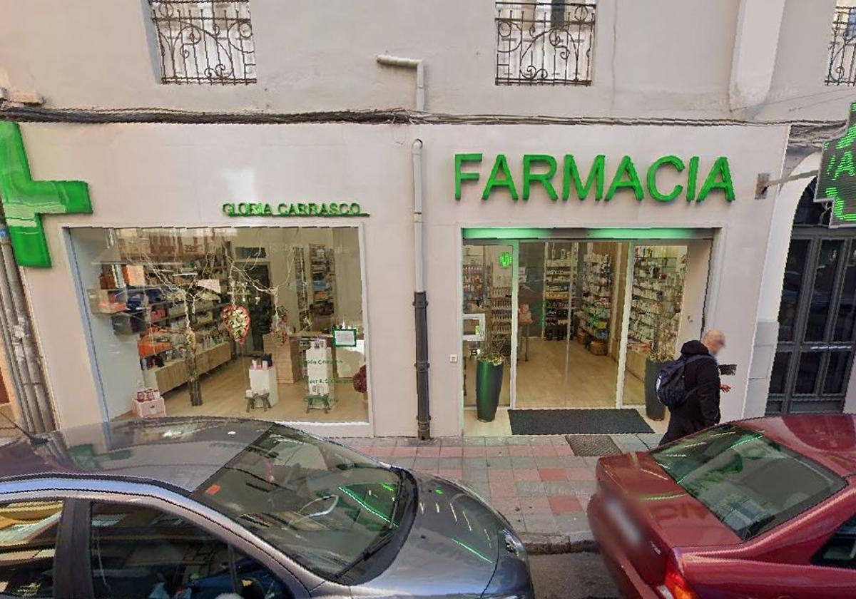 La farmacia de Gloria Carrasco en León capital.