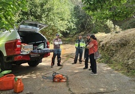 Labores de prevención de incendios en montes de la provincia.