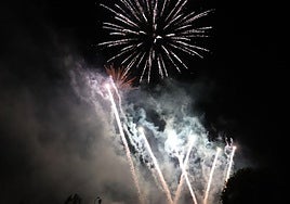 Los fuegos artificiales de la noche de San Juan.