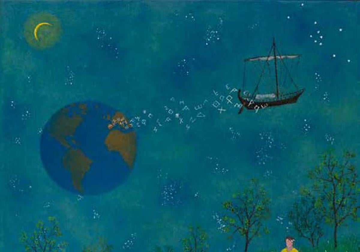 Una de las obras expuestas.