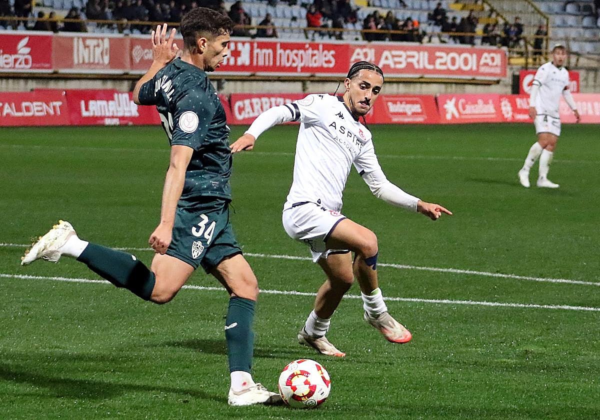 Txus Alba, en un partido con la Cultural.