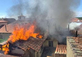 Los bomberos del Ayuntamiento de León en una intervención reciente en Mansilla de las Mulas.
