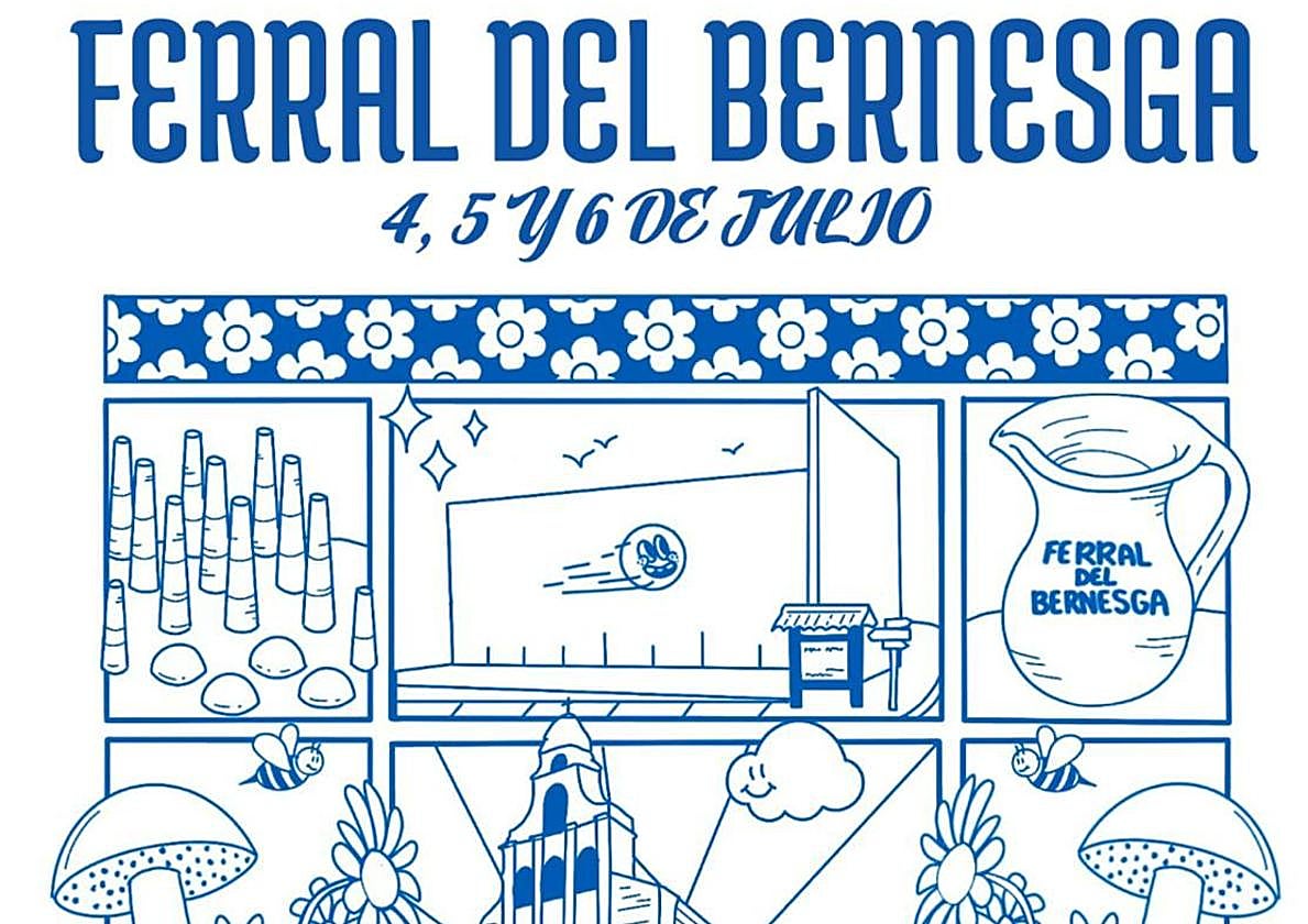 Cartel de las fiestas de Ferral del Bernesga