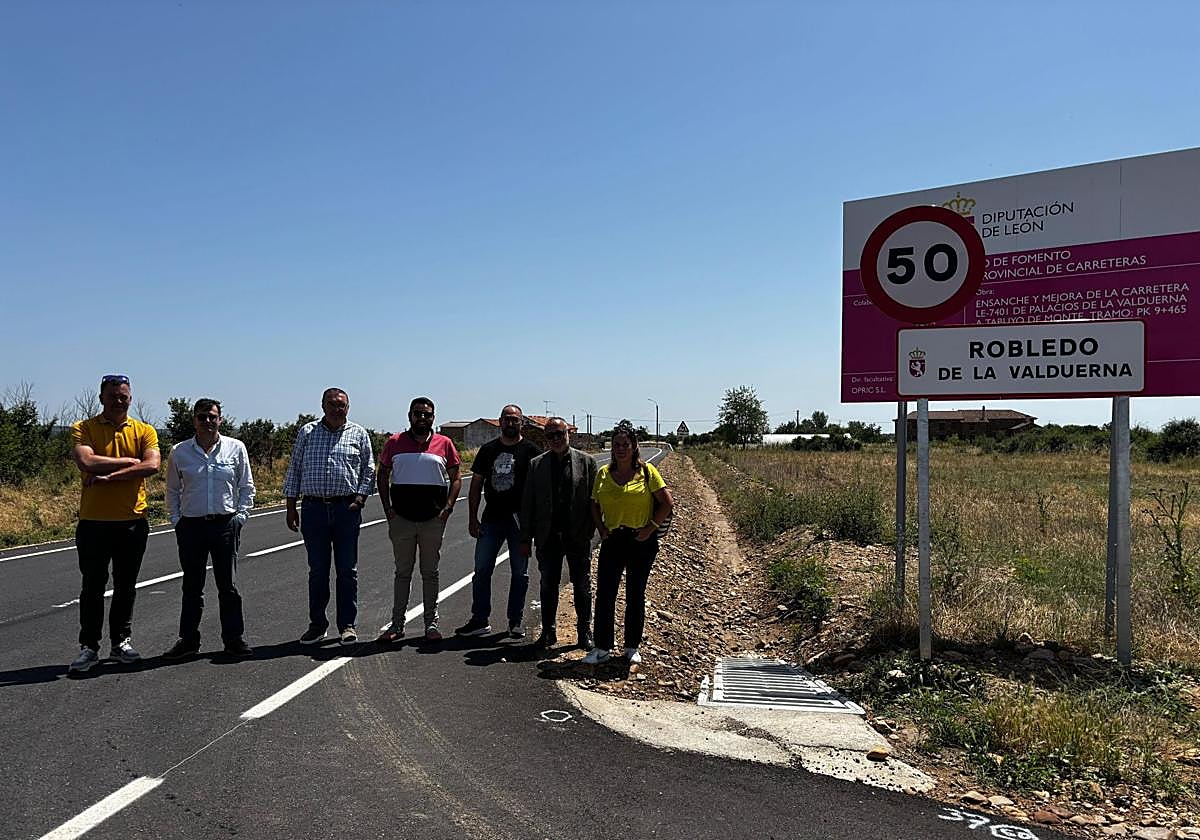 Recepción de las obras de la carretera.