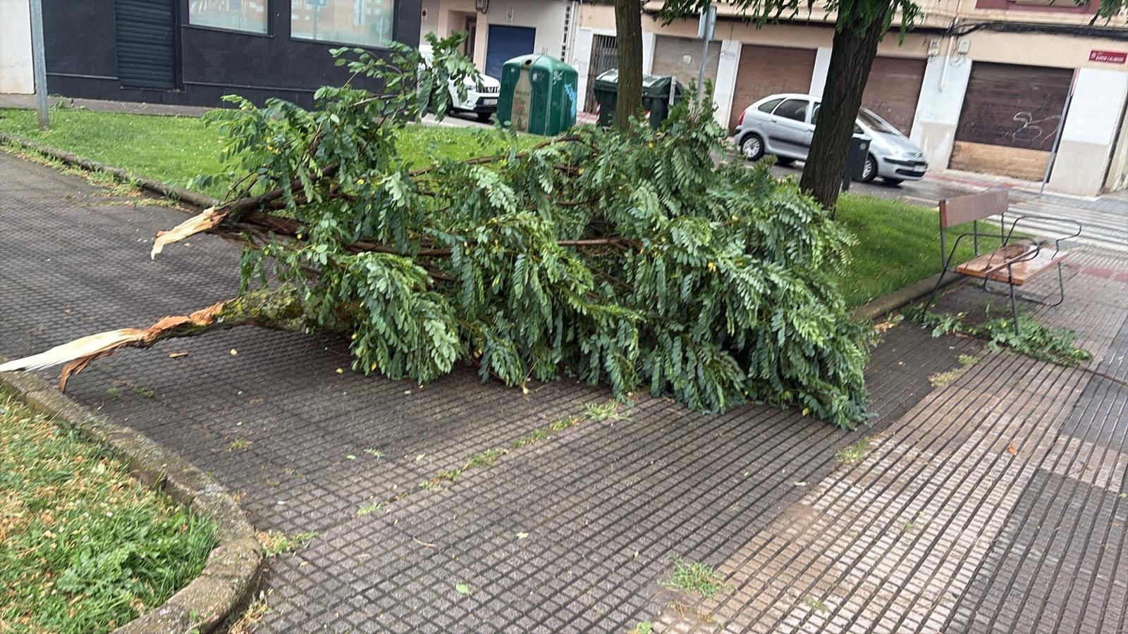 Las imágenes de la espectacular tormenta de granizo que ha caído en León