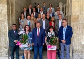 Despedida a las dos diputadas en el Palacio de los Guzmanes.