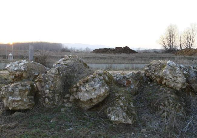 Restos de la Villa romana de Los Villares en Quintana del Marco.