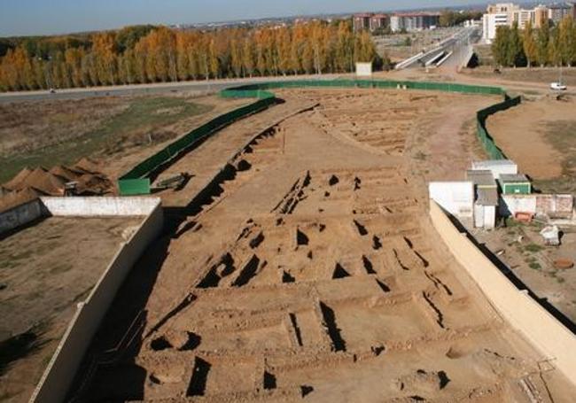 Restos del Yacimiento romano de Puente Castro o 'Ad Legionem VII Geminam' en León .