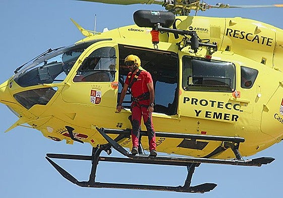 Imagen de archivo del helicóptero de emergencias.