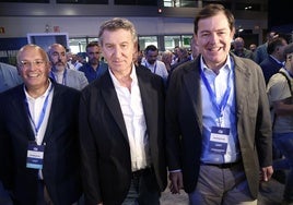 Mañueco con Feijóo en el acto del PP.