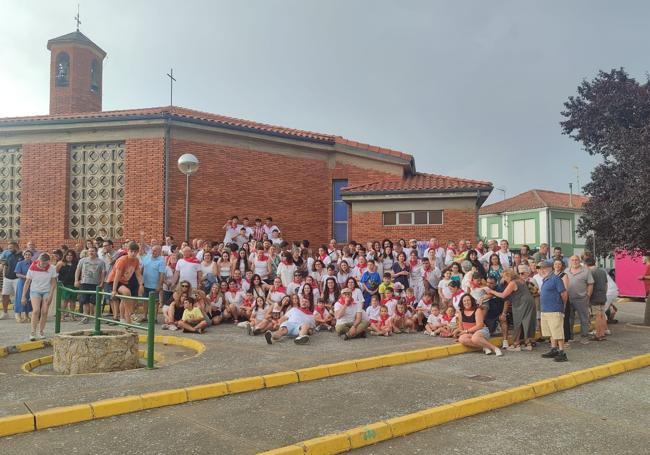 El pueblo en la celebració nde los pre-san fermines.