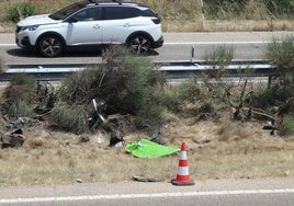 Punto de la A-52 donde se produjo el accidente.
