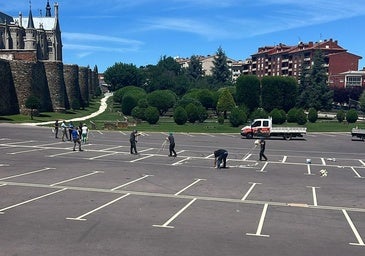 Ya no hay dudas en el parking del Melgar: 166 plazas recién pintadas