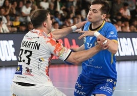 Alberto Martín, en un partido de la pasada temporada.