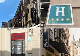 Distintos hoteles de la provincia de León.