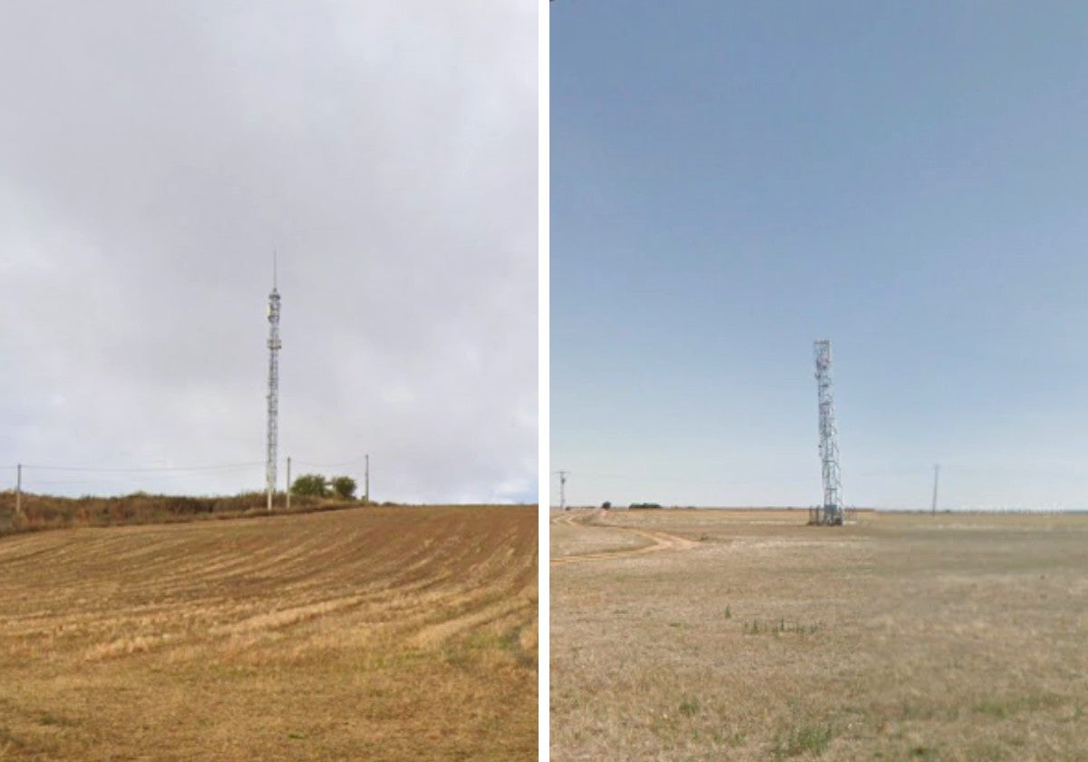 Antenas de telefonía móvil en Albires y Valdemorilla.