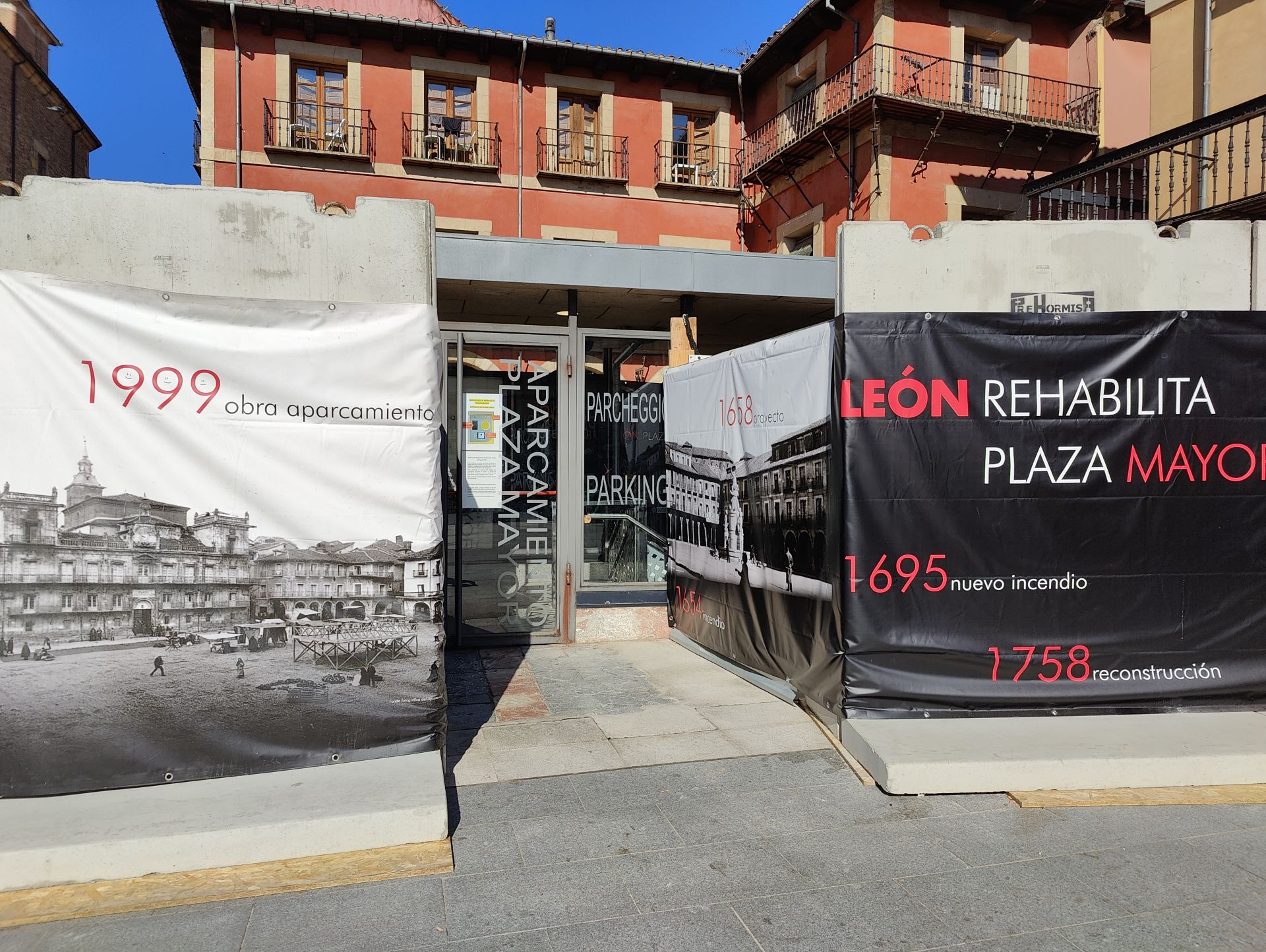 Cuarta fase de las obras en la Plaza Mayor de León