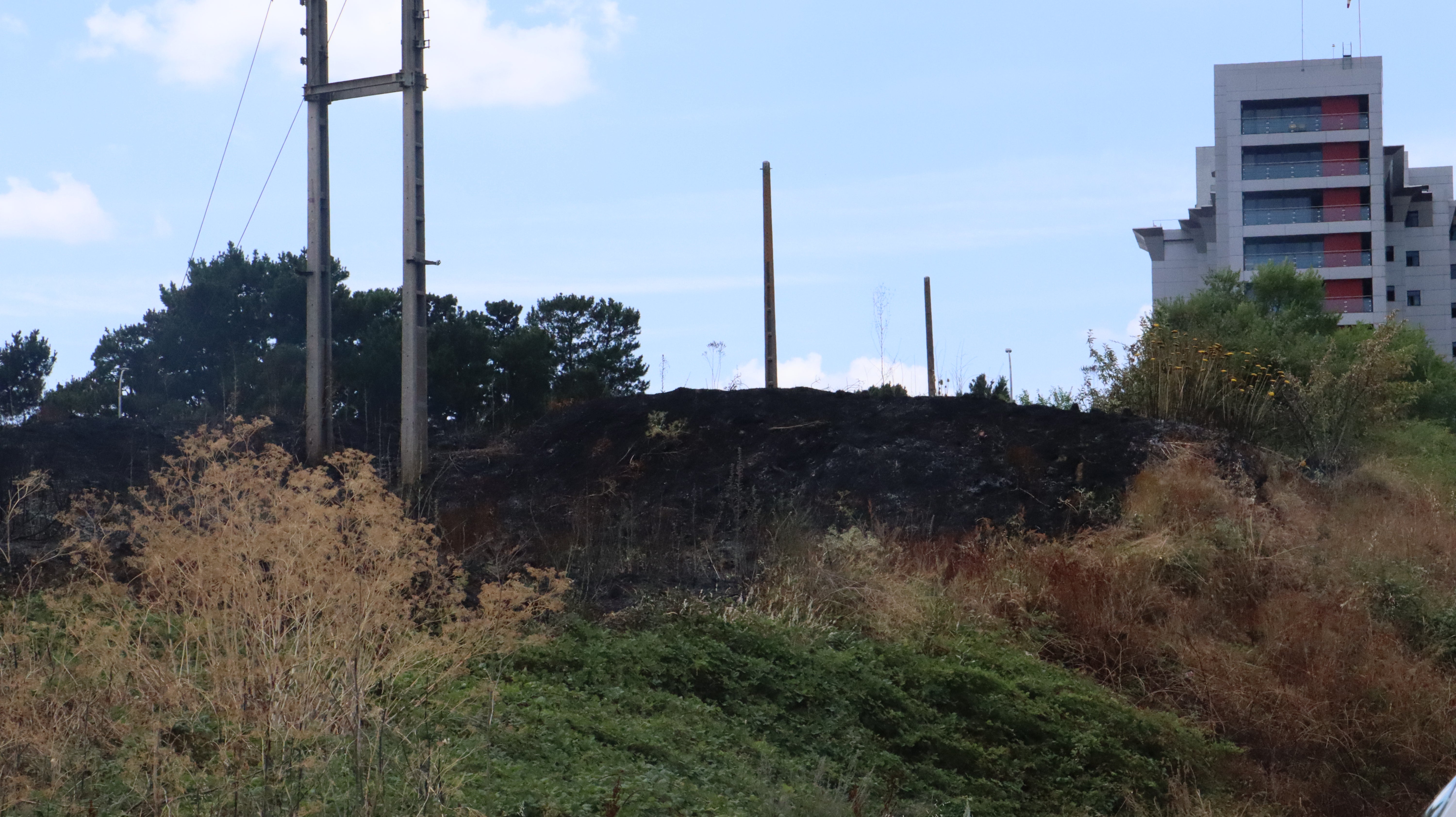 Así ha sido el incendio cercano al Hospital de León
