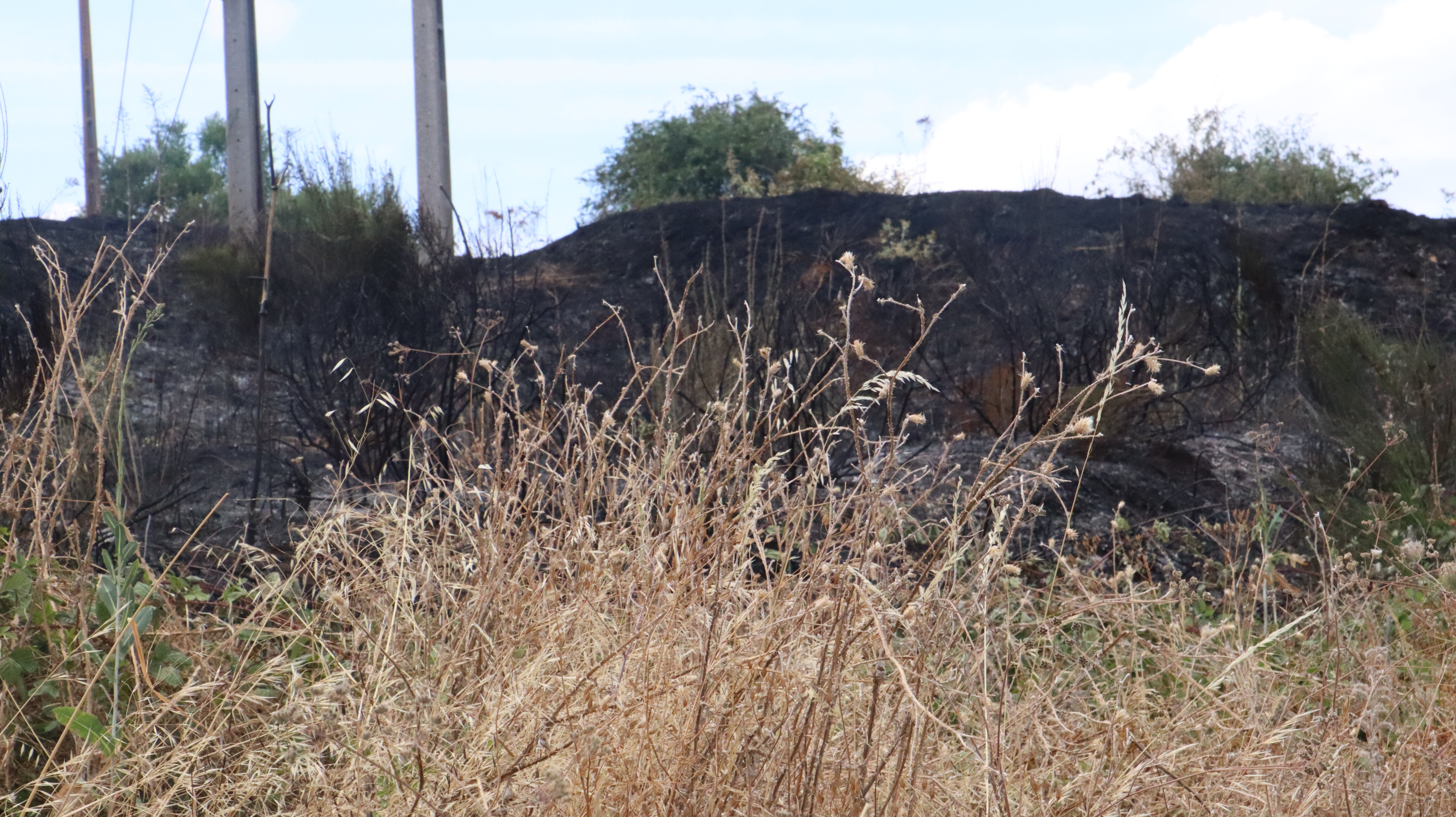 Así ha sido el incendio cercano al Hospital de León