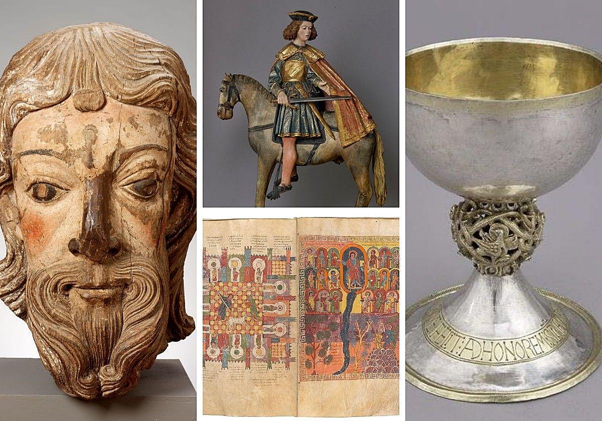 Cuatro de las obras de arte de León expuestas en museos de otros países.