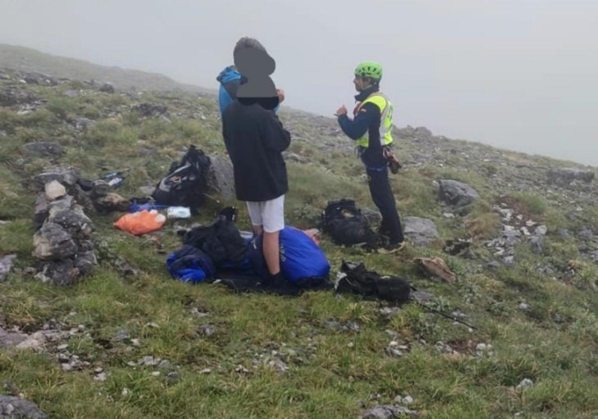 Rescate en la montaña.