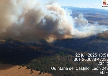 Declaran el nivel 2 del incendio de Ferreras tras «cruzar la carretera» y acercarse al pueblo