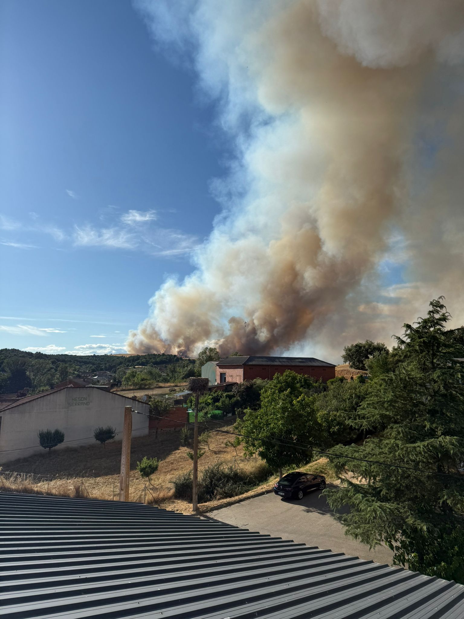 Incendio forestal en Ferreras de Cepeda