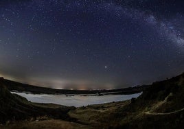 Imagen de la lluvia de estrellas.