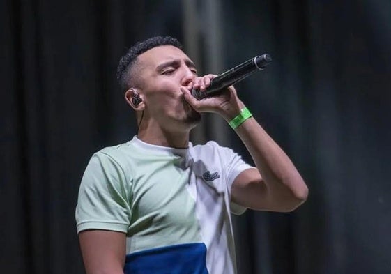 Morad durante su actuación en el Recinto de Conciertos del Ferial.