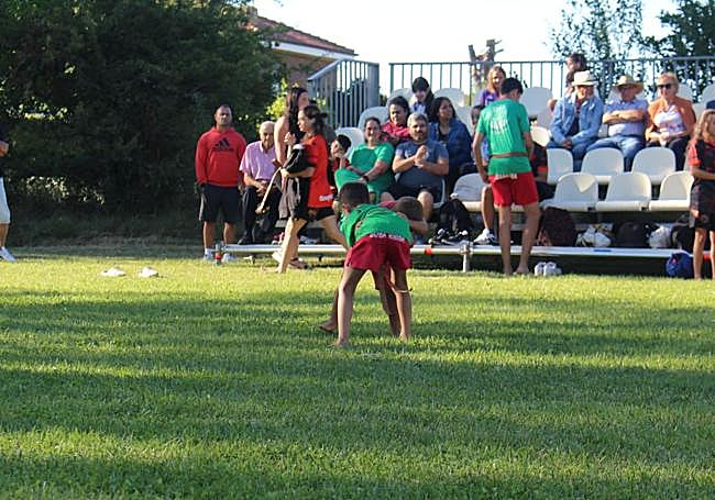 Momento del corro de exhibición en Valdefresno.