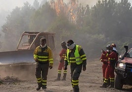 Imagen del incendio de Mombeltrán.