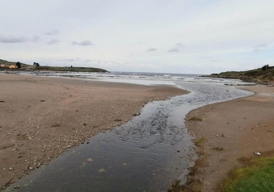 Imagen de a playa de Gozón.