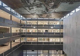 El modernizado patio central del edificio histórico de San Marcos.