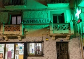 Foto de archivo de una farmacia rural.