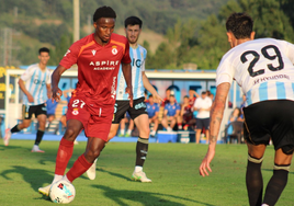 Selu Diallo, en su debut con la Cultural el mismo día de su llegada