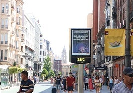 I magen de viandantes por la calle Ordoño.