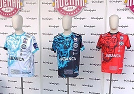 Nuevas equipaciones del Ademar para la temporada 2025-2026.