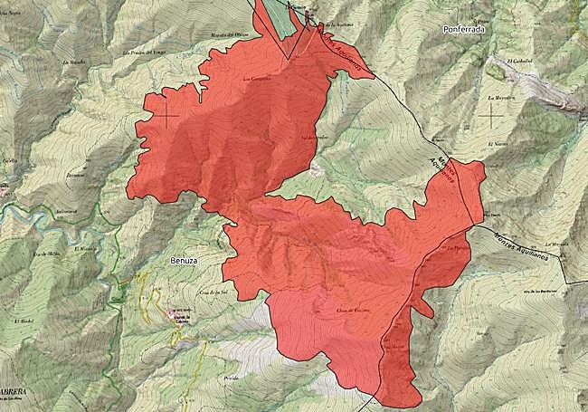 Incendio forestal de Llamas de la Cabrera.