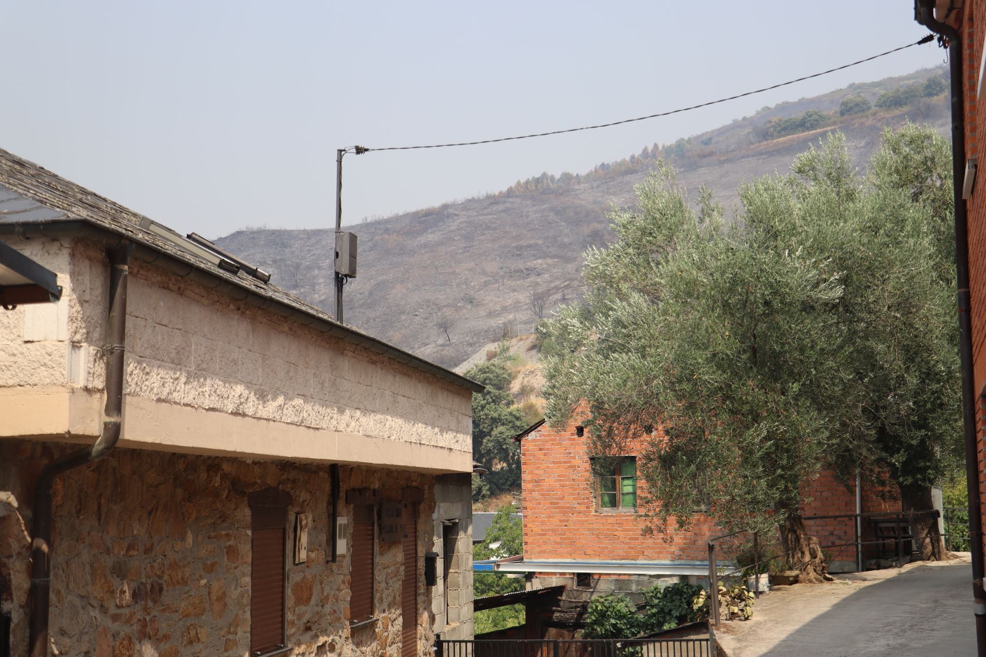 Imágenes del incendio de Yeres
