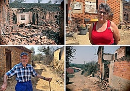 Maite López y Ángel Barrio, vecinos de la localidad.