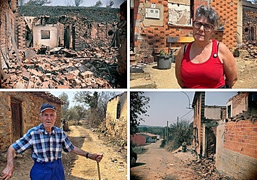 Castrocalbón arrasado por las llamas: «Lo hemos perdido todo, nos han dejado solos ante el fuego»