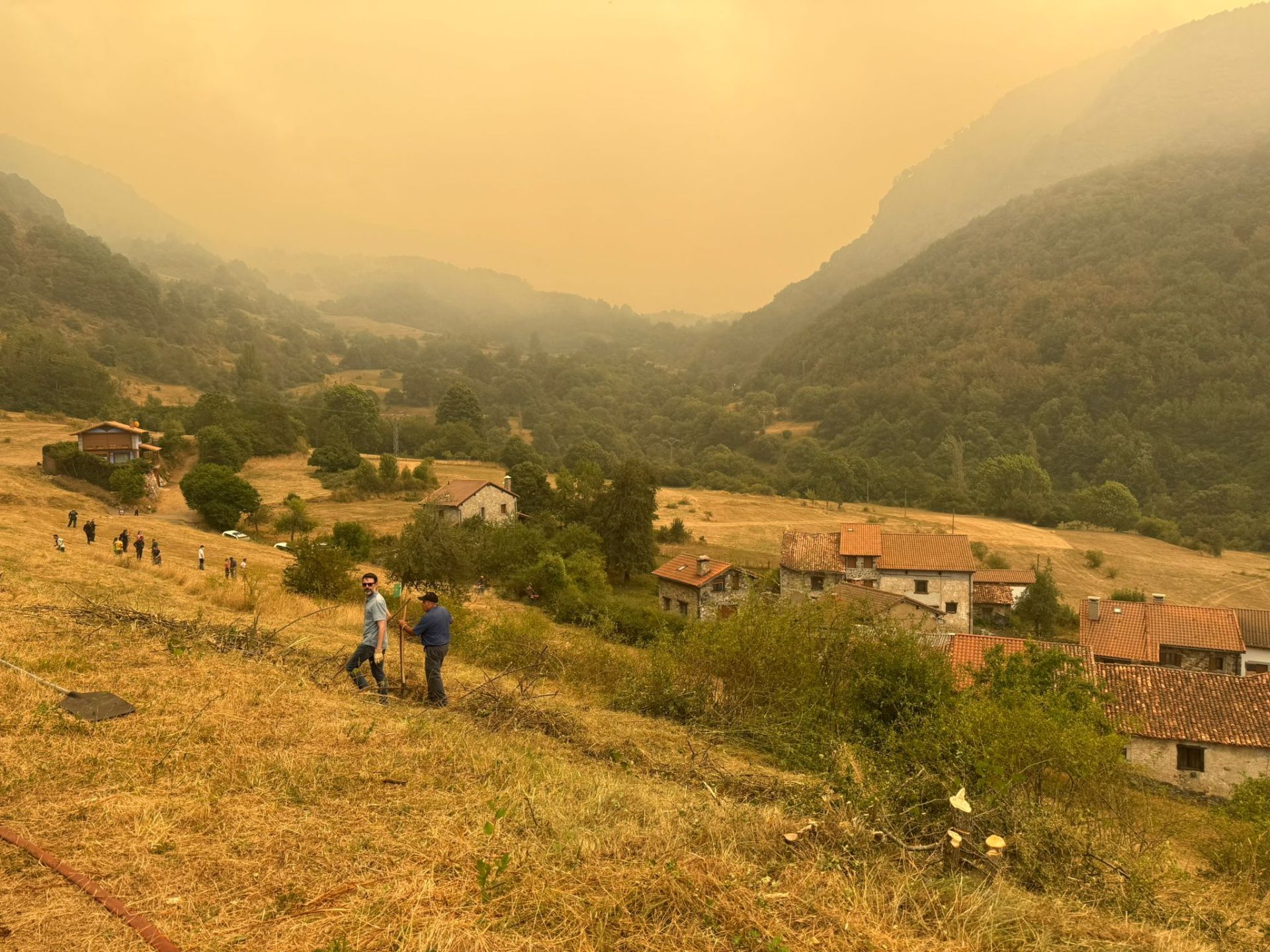 Imagen del Valle de Valdeón en la tarde del domingo
