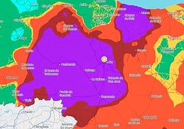 Así se ve actualmente el mapa de la calidad del aire en León y alrededores